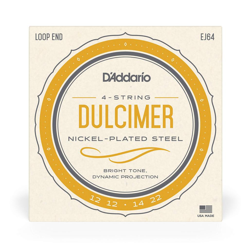 Dulcimer EJ64 D'Addario Strings, Nickel, 4-String, .012-.022,