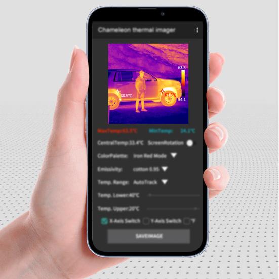 Thermal Imaging Camera with Layout Revert Compact Portable Universal Mobile Phone Thermal Imaging Camera Thermal Imager