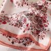 100% mulberry silk printed small square scarf women's spring and summer versatile silk scarf light and breathable high-grade sunscreen silk scarf
