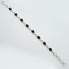 Natural Black Onyx Bracelet, Handmade Bracelet for Women, 925 Sterling Silver Bracelet, Wedding Bracelet, Black Gemstone
