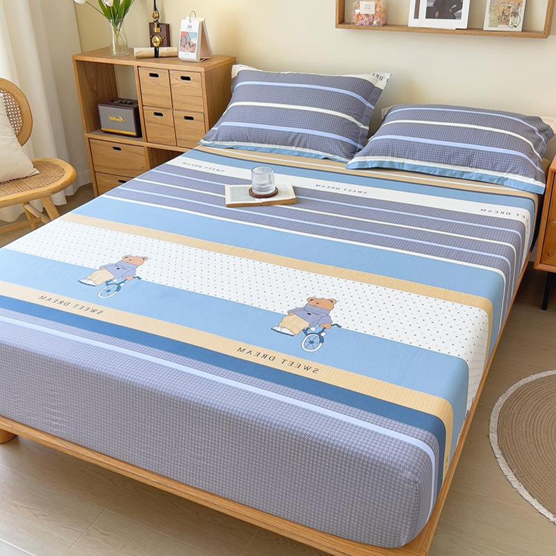 Cotton Printed Mattress, Simmons Mattress Protective Cover, Pure Cotton Lazy Bedspread Pillowcase