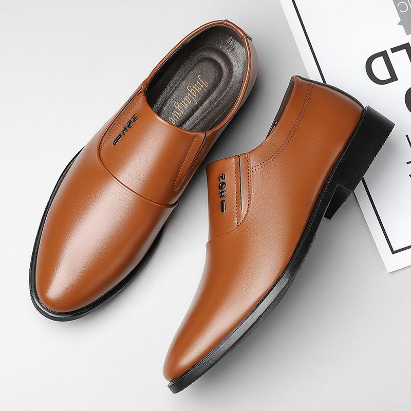 Men's Breathable, Non-slip Business Formal Leather Shoes, Versatile Casual Leather Shoes