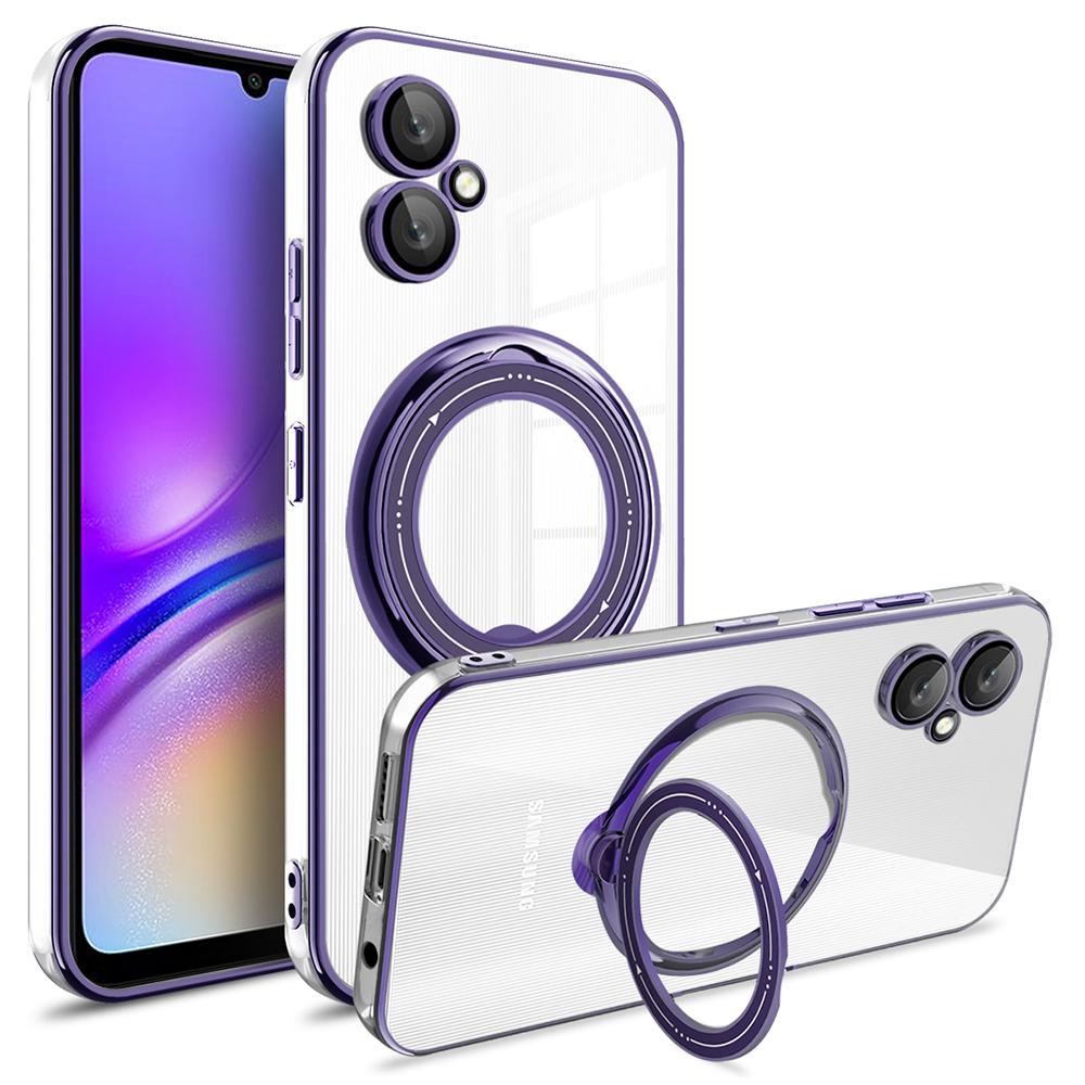 For Samsung Galaxy A06 4G Case Kickstand PC+TPU Magnetic Phone Cover