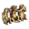 Wise Monkey Statues HearNo Evil SeeNo Evil SpeakNo Evil Monkey Ornaments for Home Office Decorations