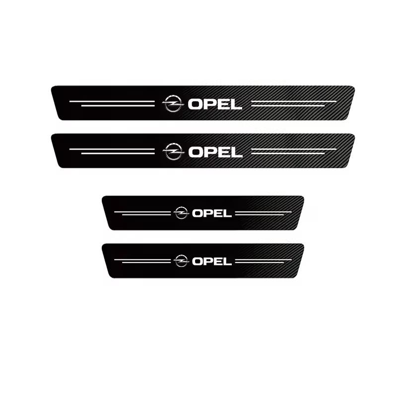 Universal 3D Carbon Fiber Car Door Sill Protector Stickers For Opel Corsa D Astra Insignia Mokka Adam Combo OPC Vauxhall Vectra