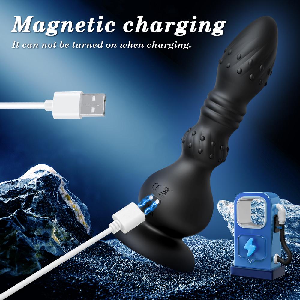 Anal Plug Vibrator Gay Butt Plug Big Dildo Anal Beads Vagina Vibrating Masturbation Tool Penetration Anal Toy Butt Plug Toys