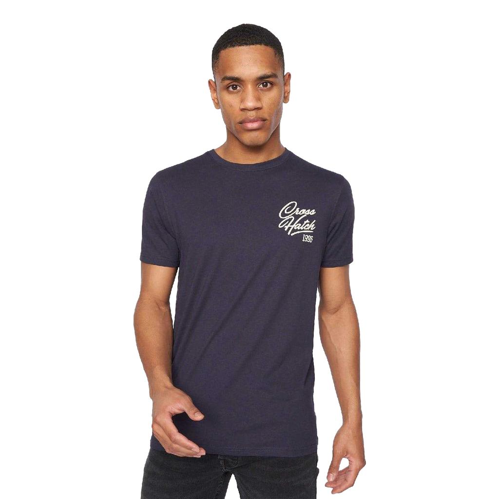 Crosshatch Mens Brandax Printed T-Shirt (Pack of 5)