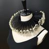 Palace Decorative Ralph Collar Detachable Ruffled Scarf Fake Collar Clown Collar Necklaces Costume Accessory For Pography
