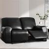 1/2 Seat Waterproof Recliner Armchair Cover Pu Leather Recliner Cover Elastic Relax Single Sofa Slipcovers For Living Room Decor
