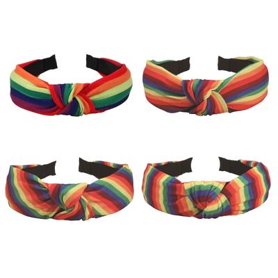 Bunte Pride Haaraccessoires Stirnband Modisches Haarband LGBTQ Regenbogen Kopfschmuck für Feiern Tägliche Nutzung
