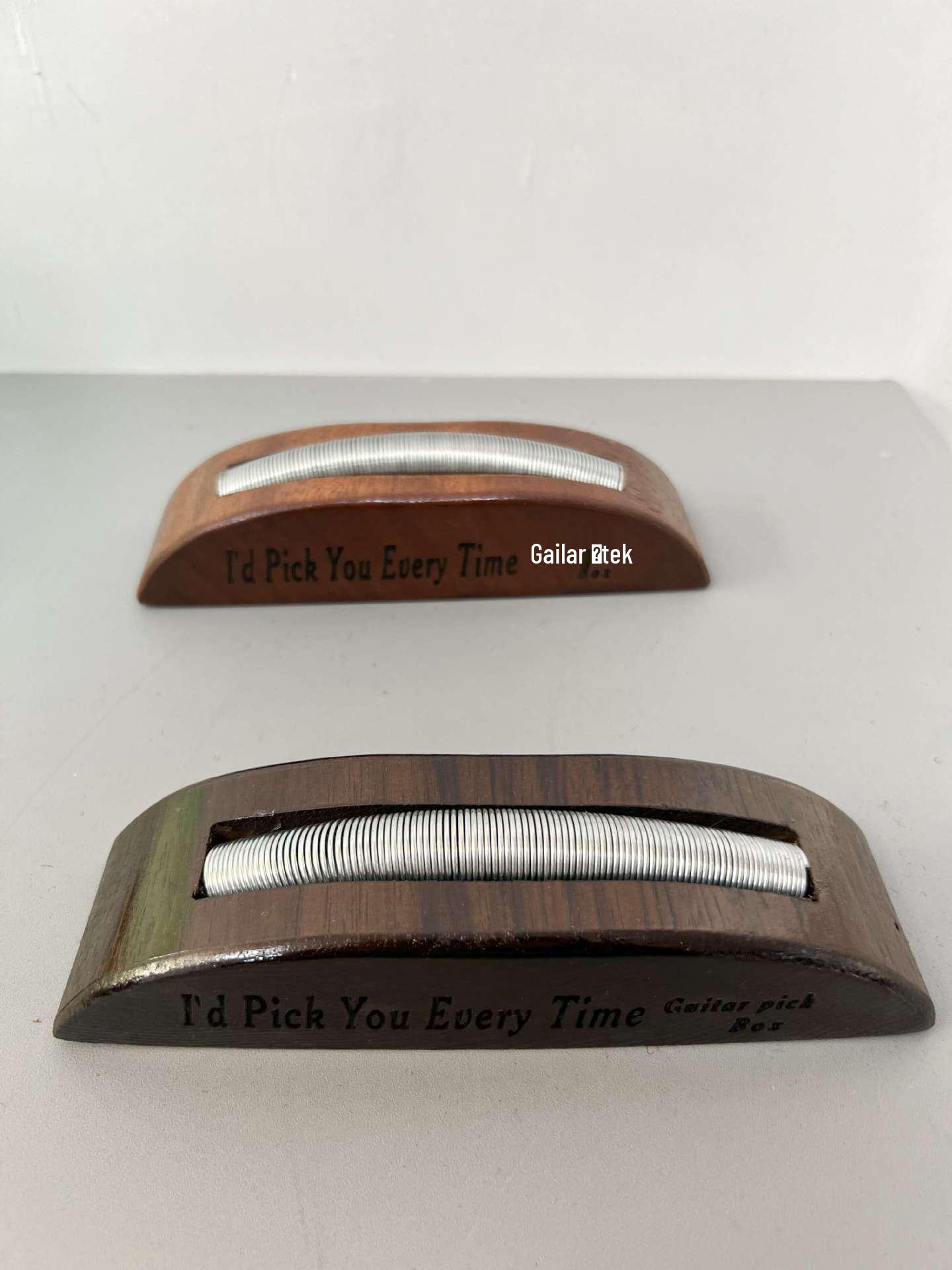 Japanese Solid Wood Guitar Pick Holder Rack Dark Rosewood