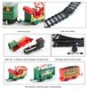 ABS Electric Train Set Battery Powered Electric Rail Cart New Railway Car Toy  Xmas Gifts