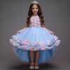 Colorful Princess Puffy Wedding Dress for Girls with Train