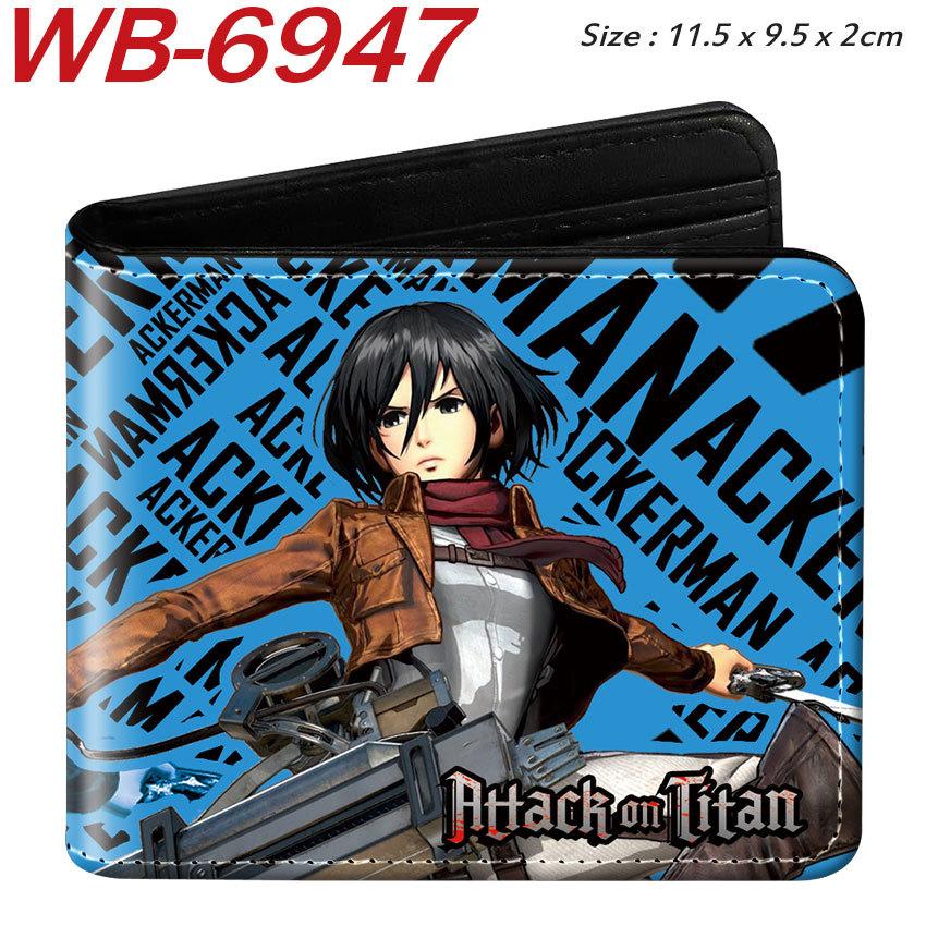 Attack on Titan Geldbörse Anime Bi-Fold Kartenhalter Eren Levi Kurze Geldbörse 1 Stück