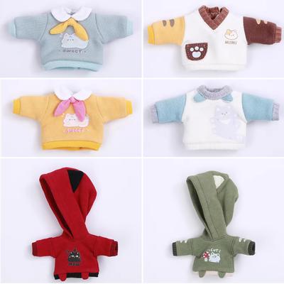OB11 Clothes Cat Sweatshirt Hoodie Casual Jacket for Obitsu11, Molly, GSC Body, DDF, YMY, 1/12bjd Doll Accessories Toy Coat