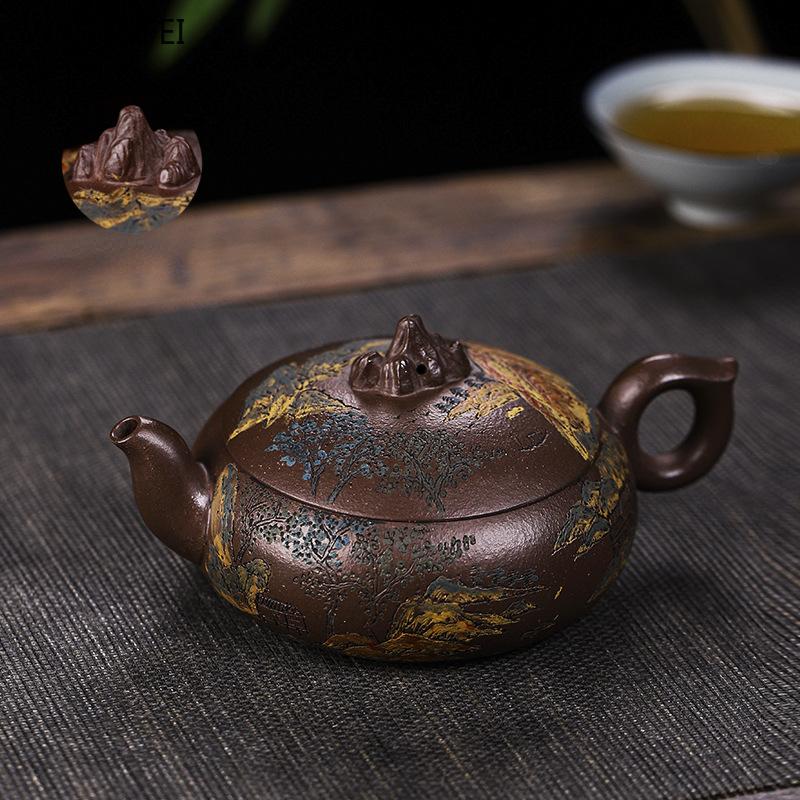Yixing Handmade Purple Clay Teapot 260ml Teapot Kung Fu Tea Set and Tea Pot 1pcs Kettle Gift Tea Pot