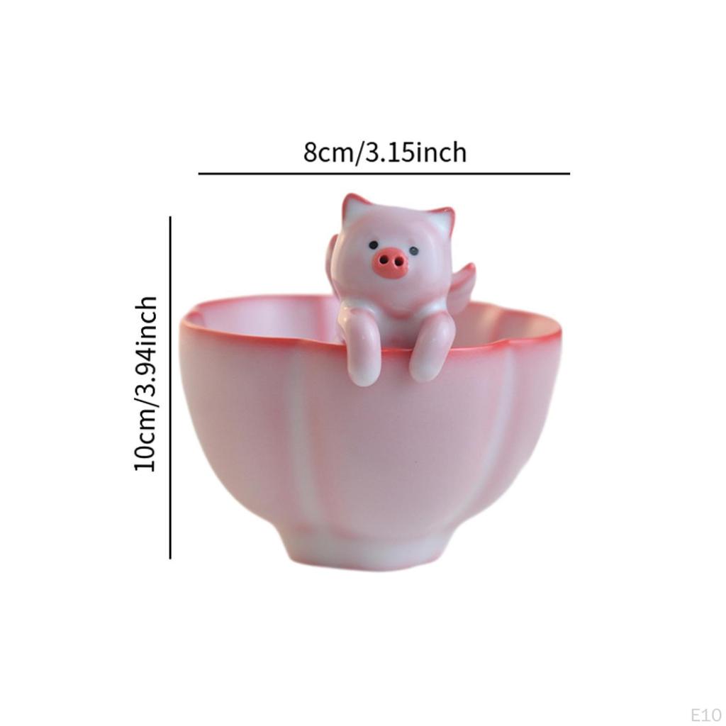 Ceramiczna Filiżanka do Herbaty Chińska Filiżanka do Herbaty z Ornamentem Miniaturowa Figurka Kung Fu do Sypialni