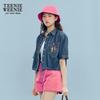 Teenie Weenie Bear Smiley Collaboration Cropped Lapel Shirt