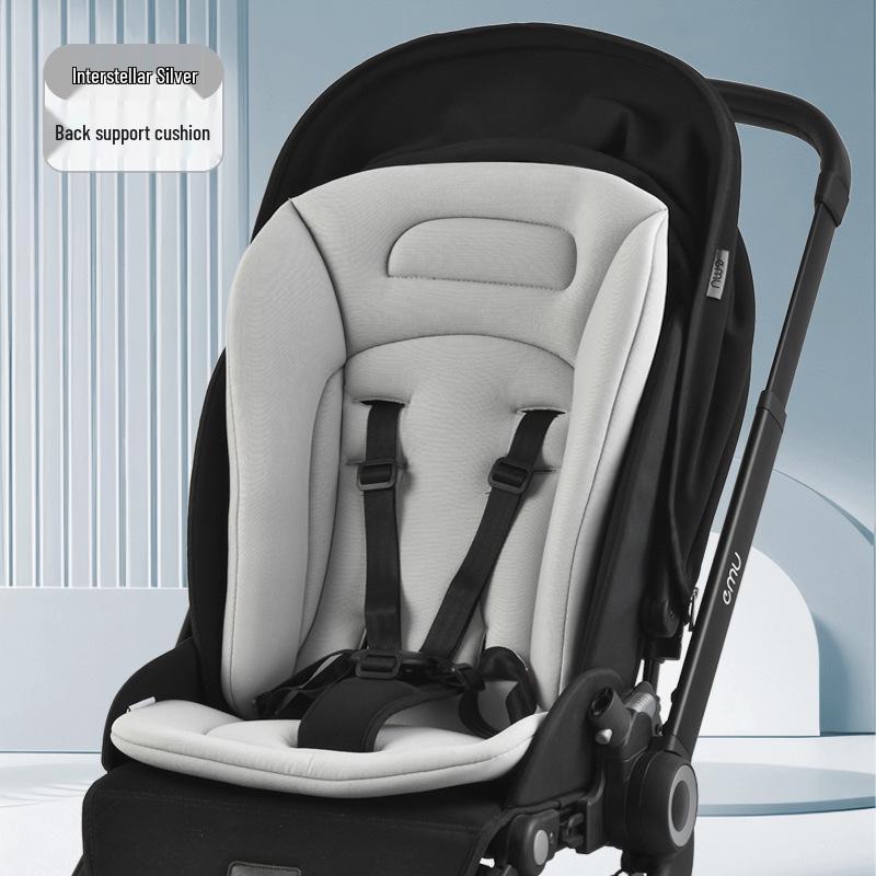Stroller Spine Support Cushion: Thick Padded Baby Seat for High Chairs, All-Season Comfort