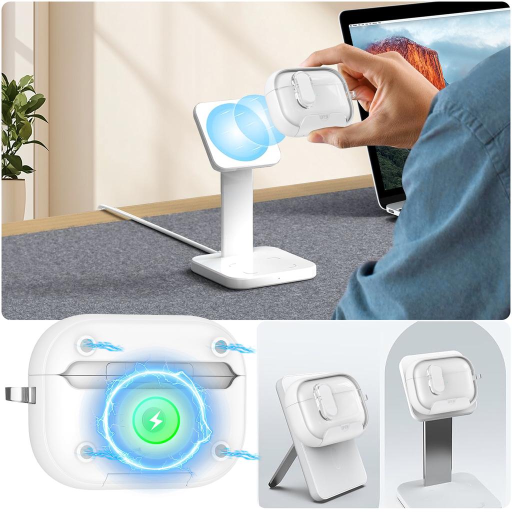 Shockproof Protective Earphone Case Cover for AirPods Pro 2 & AirPods 4 ,Compatible with Apple AirPods Pro 2 Air Pods 4 Case