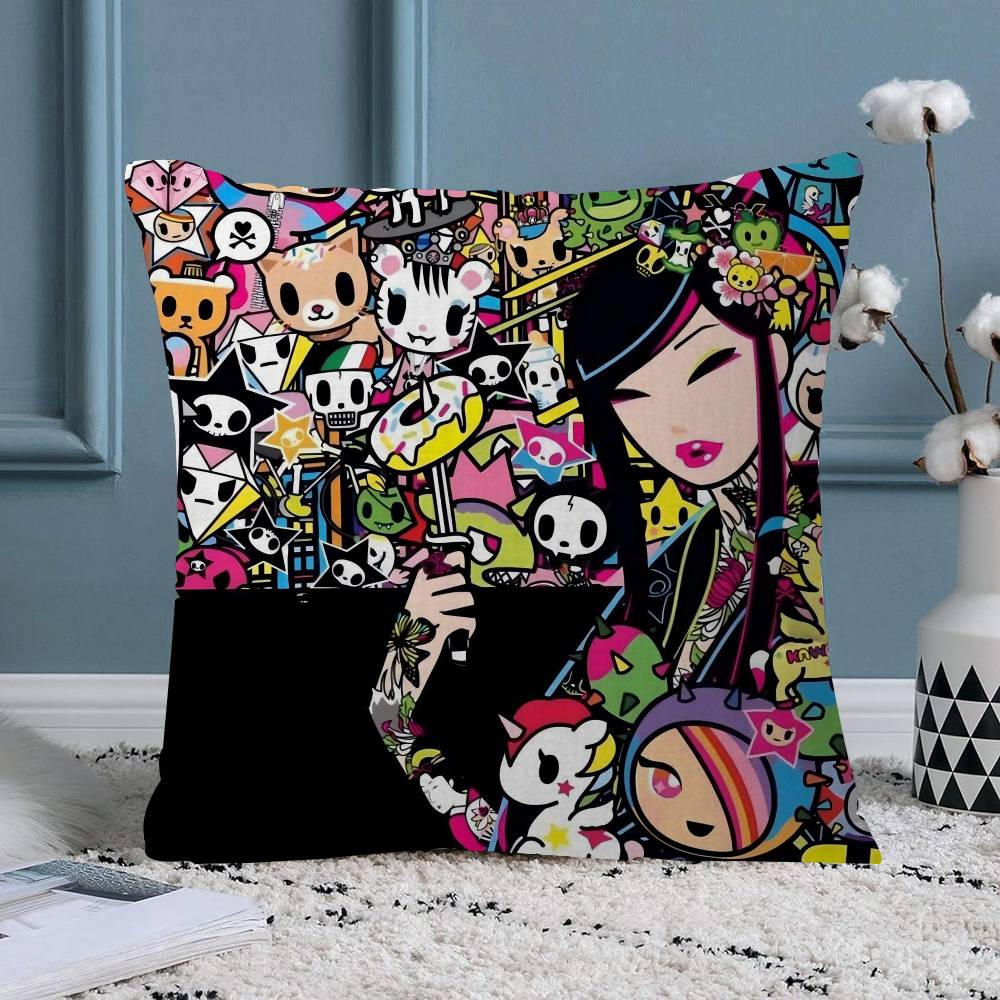 

Cartoon Art Kawaii townTokidokiinside Pillow Anime Pillow Sofa Bed Head Pillow Cover Cushion Cover Fashion 30x30 cm