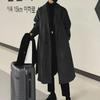 Herren Woll-Trenchcoat in koreanischem Stil, mittellang – Dickes Überknie-Design für Herbst/Winter
