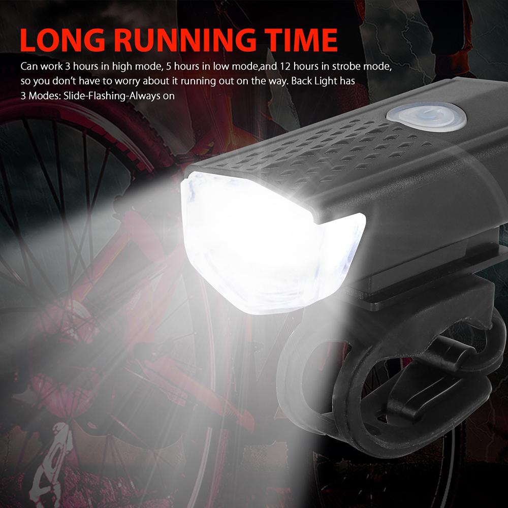 LED Head light USB Rechargeable Rear Light Taillight Set Bicycle Lights Bike Front Light Bike Lamp