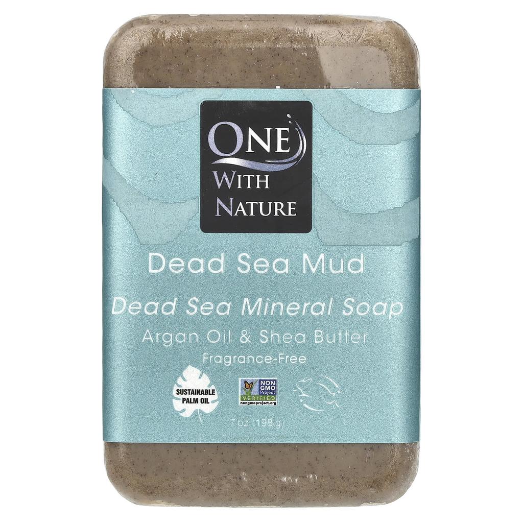 Triple Milled Mineral Soap Bar, Dead Sea Mud, Unscented, 200G(7Oz)