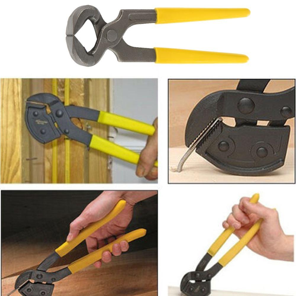 Flat Mouth Fastener Remover Pliers Plastic Grip Hoof Nipper Trimmer Nail Extractor Farrier