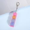 PVC Button Keychain Toy Fingertip Button Button Cap Keyboard Keychain  Fun Gifts