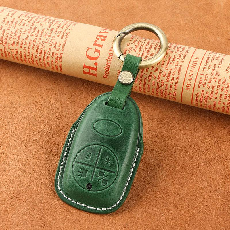 

4 Buttons Smart key For Vespa GTS 300 GTS300 Keychains Smart Genuine Leather Case Fob Cover Kit Motorcycles Key Chain