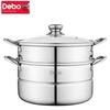 Debo Xibeier 28cm Edelstahl Doppel-Dampfgarer