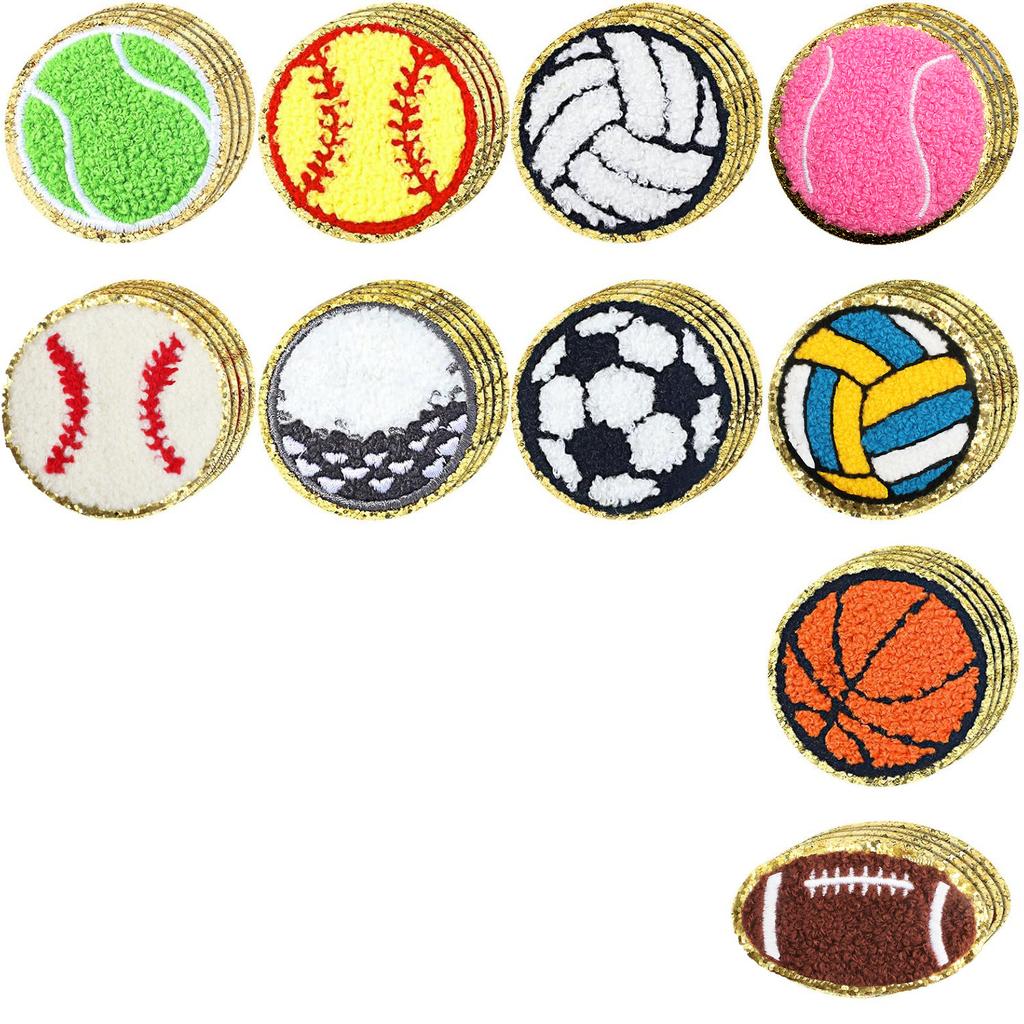 Chenier Football Embroidery Cloth Sticker Children'S Bag Decoration Towel Embroidery Volleyball Patch Sticker Computer Embroidery Stamp Ironing