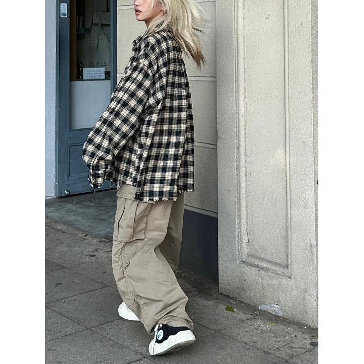 2024 Letter Long Sleeve Shirt Japanese Hong Kong Style Ins Loose Shirt Boys Summer Trendy Versatile Casual Coat