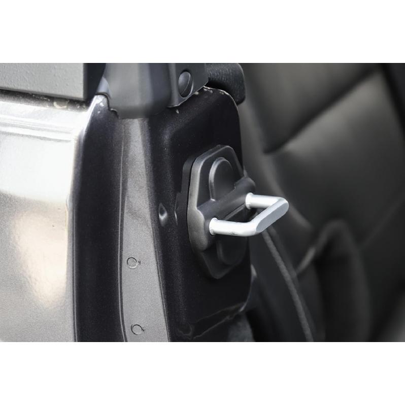 6-Pack Door Lock Cover Buckle Decor Trim for Jeep Wrangler JL JLU 4XE Unlimited Sahara Sports Rubicon Gladiator JT 2018 2019 2020 2021 2022 2023 2024