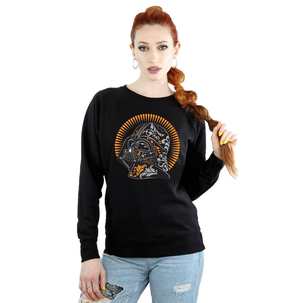 STAR WARS Womens/Ladies Darth Vader Dia De Los Muertos Sweatshirt