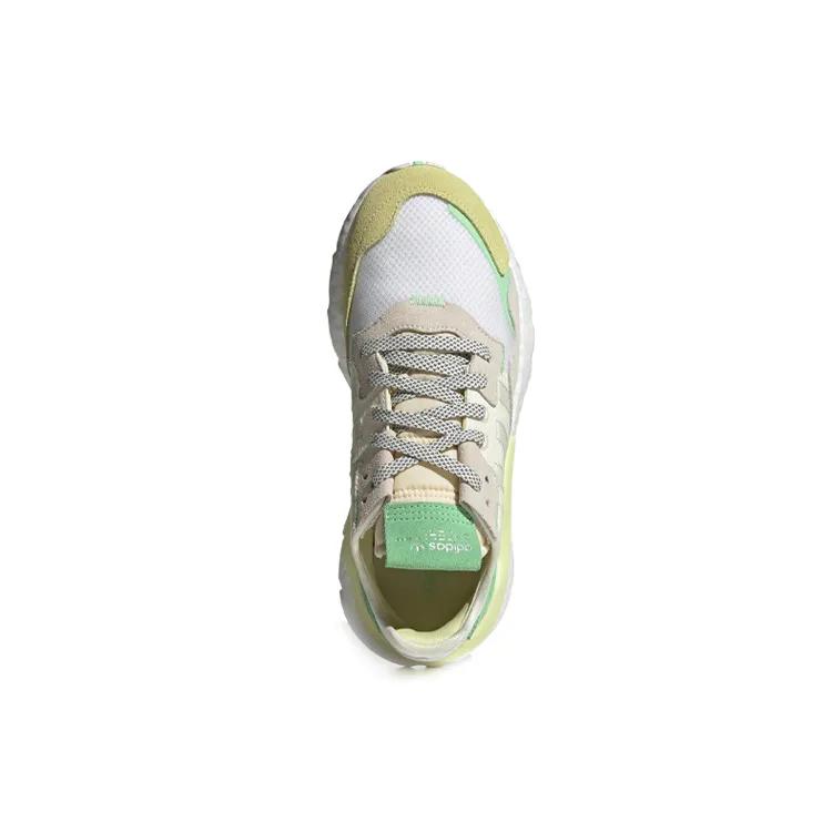 adidas Originals Nite Jogger 'White Yellow Green' Women's (Unisex) Casual Shoes FY3104