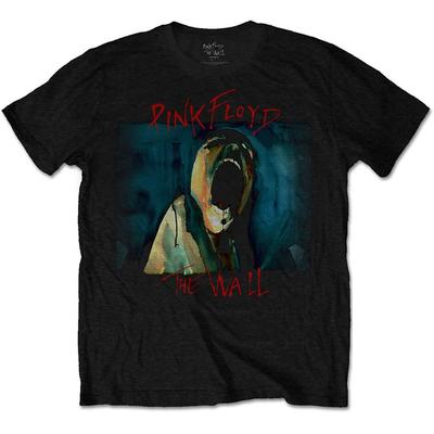 T-shirt da uomo Pink Floyd The Wall Scream Slim Fit X Nero