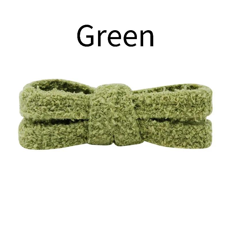 Flat Shoelace Fluffy Shoelaces 1.5CM Width Plush Rope Shoe Laces for Shoes Casual Sneakers 100/120/140/160CM Shoe Accessorie New