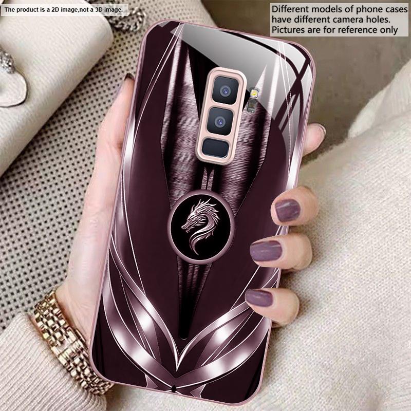 Golden dragon pattern gray For Samsung S26 S22 S8 9 10 S20 Ultra S21 Pro S22 Plus S23 FE S24Ultra S25 Edge S24+ Glass Phone Case