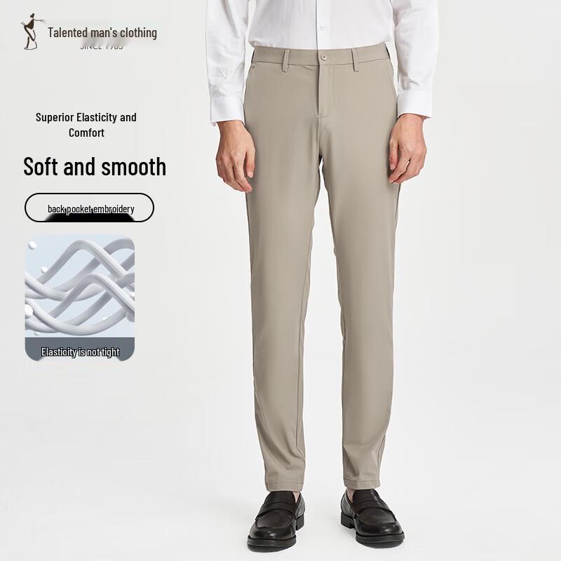 

Talent Men s Casual Straight-Leg Trousers 35 / 90cm