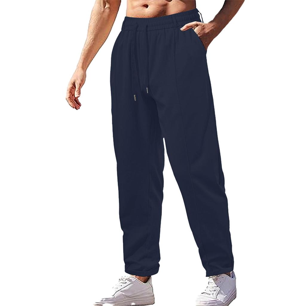 Spring And Sports Fitness Solid Color Trousers Loose Running Casual Large Size Sweatpants Cotton