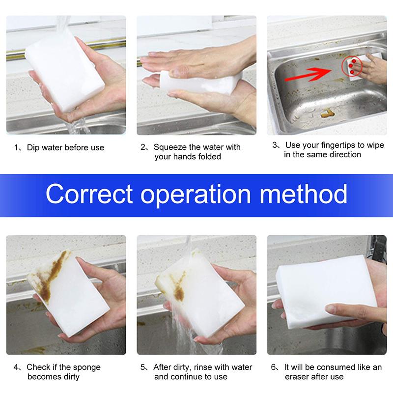 5/10 pcs Melamine Sponge Magic Sponge Household Sponge Eraser Cleaning Tools for Office Kitchen Bath Cleaning Sponges