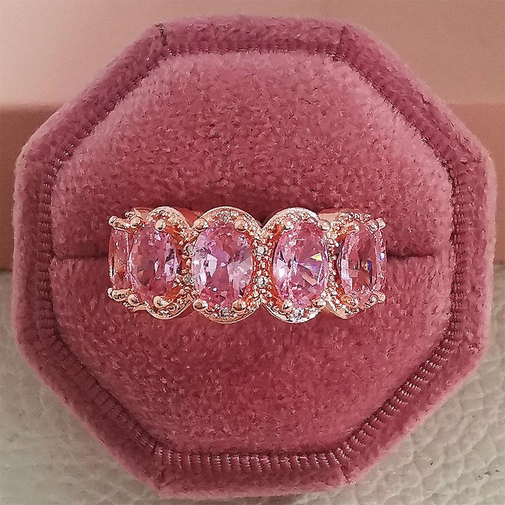 Δαχτυλίδι αρραβώνων 3Α με ζιργκόν και λαμπερά διαμάντια για γυναίκες 4574