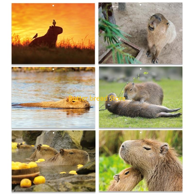 W89C 2026 Animal Wall Calendar Wall Mounted Monthly Calendar with Holiday Markings