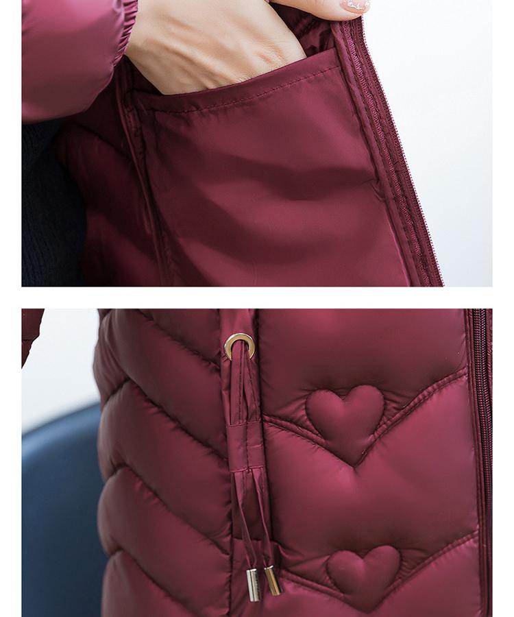 Damenjacke für Herbst und Winter, einfarbig, mit Kapuze, schmale Passform, dick, warm, kurz