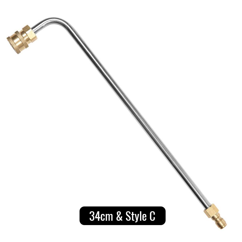 90 de grade tijă curbată spălător de jgheab Presiune atașament pentru baghetă de lance 1/4 inch Quick Connect
