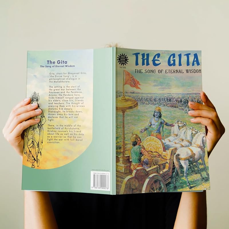 The Gita: Bhagavad Gita Indian Mythology, History & Folktales Cultural Stories for Kids & Adults Illustrated Comic Books Mahabharata Amar Chitra