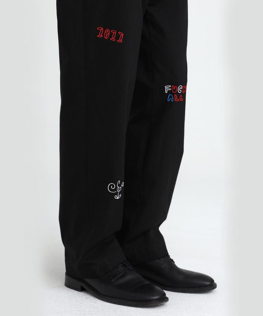 1011 GALLERY 1011 Embroidered Chino Pants