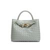 Modische und elegante Damenhandtasche mit Schleife, handgewebtem Metall und lässiger Umhängetasche mit großem Fassungsvermögen für eine Schulter
